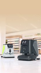 PUDU CC1 Pro Disc AI-Native Mid-Size Disc Scrubber-Dryer Robot
