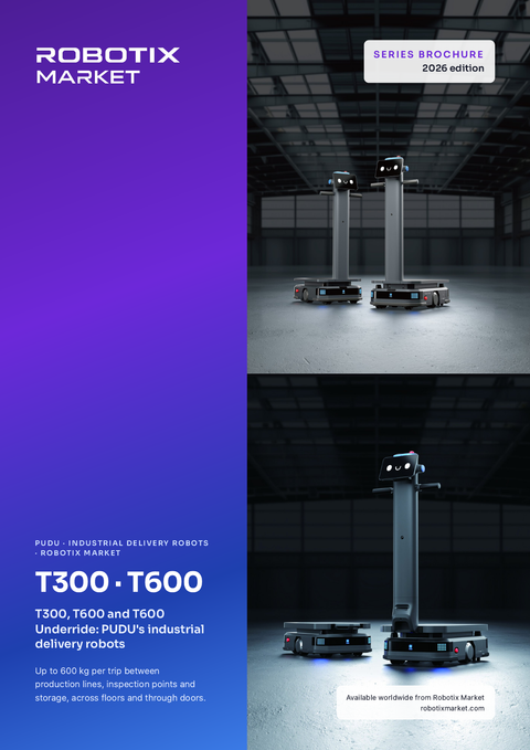PUDU T600 Underride Robot di consegna industriale – Brochure del prodotto