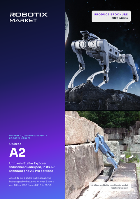 Chien robot quadrupède Unitree Robotics A2 Pro – Brochure du produit