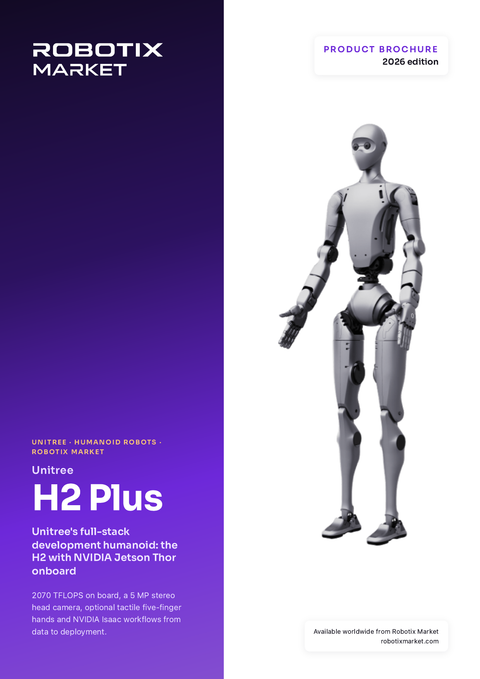 Robô humanoide Unitree H2 Plus – Brochura do produto